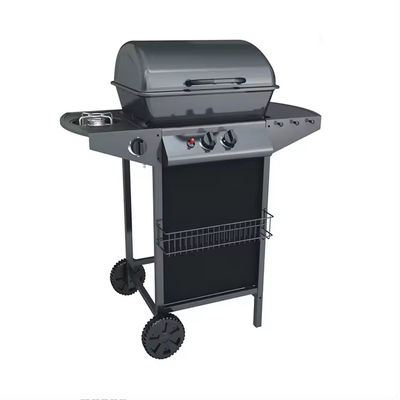 Flame Safety Device Classic Black Backyard Butane Bbq Gas Grill for Outdoor Cooking