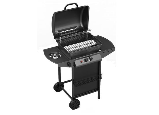 Flame Safety Device Classic Black Backyard Butane Bbq Gas Grill for Outdoor Cooking