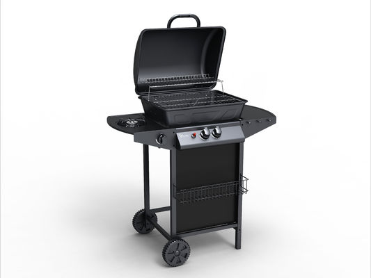 Flame Safety Device Classic Black Backyard Butane Bbq Gas Grill for Outdoor Cooking