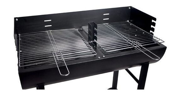 Back to School Occasion Outdoor Portable BBQ Drum with Half Barrel Design and Wheels