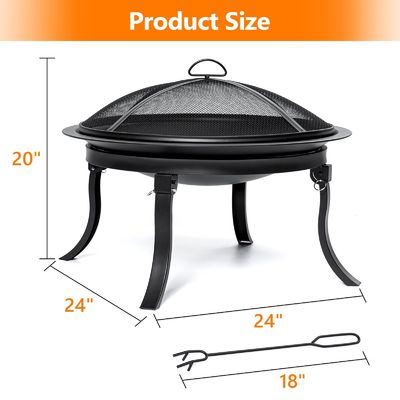 Stocked Portable Smokeless Fire Pit for Outdoor Camping Holiday Selection Support