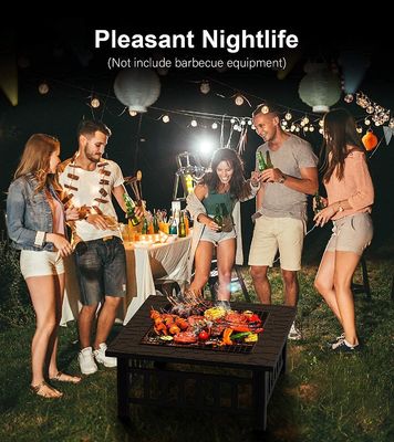 32 Inch Brazier Pan Wood Burning Fire Pit for Indoor Packing Size 62.5*22.5*72.5 cm