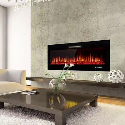 Versatile Safe Electric Fireplace Heater 50 inch 9 Colors Flame Dimplex Mirror Heater