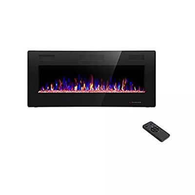 Versatile Safe Electric Fireplace Heater 50 inch 9 Colors Flame Dimplex Mirror Heater