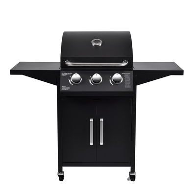 26.8kg Portable Gas Bbq Grill with Trolley Outdoor Rotisserie Roaster Barbecue